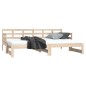 vidaXL Sofá cama extraíble madera maciza de pino 2x(80x200) cm vidaXL Sofá cama extraíble madera maciza de pino 2x(80x200) cm