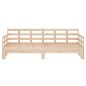 vidaXL Sofá cama extraíble madera maciza de pino 2x(80x200) cm vidaXL Sofá cama extraíble madera maciza de pino 2x(80x200) cm