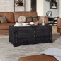 vidaXL Baúl de almacenaje madera grande negro vidaXL Baúl de almacenaje madera grande negro