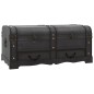 vidaXL Baúl de almacenaje madera grande negro vidaXL Baúl de almacenaje madera grande negro