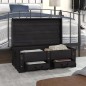 vidaXL Baúl de almacenaje madera grande negro vidaXL Baúl de almacenaje madera grande negro