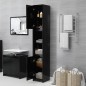 vidaXL Armario de baño de madera contrachapada negro 30x30x183,5 cm vidaXL Armario de baño de madera contrachapada negro 30x30x183,5 cm