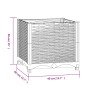 vidaXL Arriate polipropileno 40x40x38 cm vidaXL Arriate polipropileno 40x40x38 cm