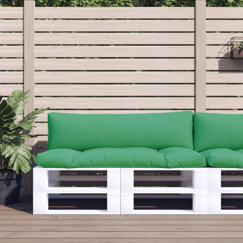 vidaXL Cojines para palets 2 unidades tela verde vidaXL Cojines para palets 2 unidades tela verde