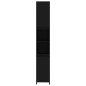 vidaXL Armario de baño de madera contrachapada negro 30x30x183,5 cm vidaXL Armario de baño de madera contrachapada negro 30x30x183,5 cm