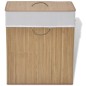 vidaXL Cesto de la ropa sucia de bambú rectangular color natural vidaXL Cesto de la ropa sucia de bambú rectangular color natural