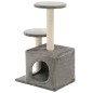 vidaXL Rascador para gatos con poste rascador de sisal 60 cm gris 
