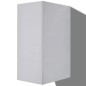 vidaXL Lámpara de pared exterior 2 uds cuadrada ascendente/descendente