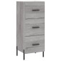 vidaXL Aparador alto madera contrachapada gris Sonoma 34,5x34x180 cm vidaXL Aparador alto madera contrachapada gris Sonoma 34,5x34x180 cm