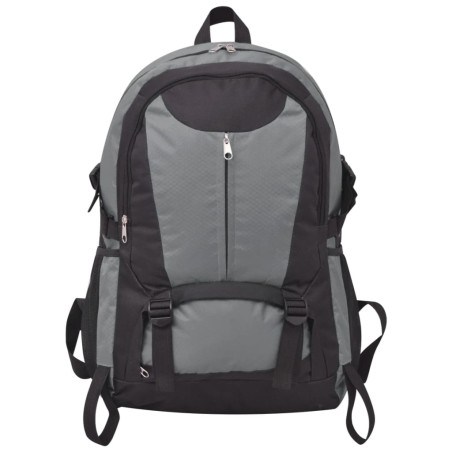 vidaXL Mochila de senderismo 40 L negro y gris