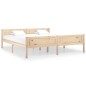 vidaXL Estructura de cama de madera maciza de pino 180x200 cm