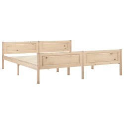 vidaXL Estructura de cama de madera maciza de pino 180x200 cm