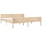 vidaXL Estructura de cama de madera maciza de pino 180x200 cm