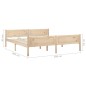 vidaXL Estructura de cama de madera maciza de pino 180x200 cm