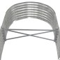 vidaXL Jardinera arriate acero recubrimiento polvo plata 152x80x36 cm vidaXL Jardinera arriate acero recubrimiento polvo plata 152x80x36 cm