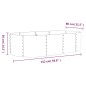 vidaXL Jardinera arriate acero recubrimiento polvo plata 152x80x36 cm vidaXL Jardinera arriate acero recubrimiento polvo plata 152x80x36 cm
