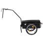 vidaXL Remolque de bicicleta/carrito de mano acero negro 155x60x83 cm vidaXL Remolque de bicicleta/carrito de mano acero negro 155x60x83 cm