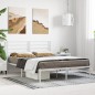 vidaXL Estructura de cama de metal con cabecero blanca 140x190 cm