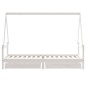 vidaXL Estructura cama niños con cajones madera pino blanco 90x200 cm vidaXL Estructura cama niños con cajones madera pino blanco 90x200 cm