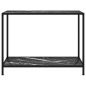 vidaXL Mesa de consola negro vidrio templado 100x35x75 cm vidaXL Mesa de consola negro vidrio templado 100x35x75 cm