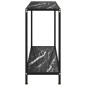 vidaXL Mesa de consola negro vidrio templado 100x35x75 cm vidaXL Mesa de consola negro vidrio templado 100x35x75 cm