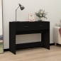 vidaXL Mesa consola madera contrachapada negro 100x39x75 cm