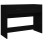 vidaXL Mesa consola madera contrachapada negro 100x39x75 cm