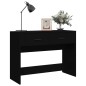 vidaXL Mesa consola madera contrachapada negro 100x39x75 cm