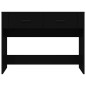 vidaXL Mesa consola madera contrachapada negro 100x39x75 cm