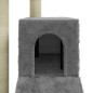 vidaXL Rascador para gatos con postes de sisal gris claro 92 cm vidaXL Rascador para gatos con postes de sisal gris claro 92 cm