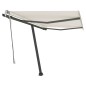 vidaXL Toldo de pie retráctil manual crema 350x250 cm vidaXL Toldo de pie retráctil manual crema 350x250 cm