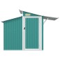 vidaXL Cobertizo de jardín acero galvanizado verde 270x130x208,5 cm vidaXL Cobertizo de jardín acero galvanizado verde 270x130x208,5 cm