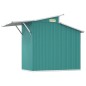 vidaXL Cobertizo de jardín acero galvanizado verde 270x130x208,5 cm vidaXL Cobertizo de jardín acero galvanizado verde 270x130x208,5 cm