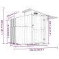 vidaXL Cobertizo de jardín acero galvanizado verde 270x130x208,5 cm vidaXL Cobertizo de jardín acero galvanizado verde 270x130x208,5 cm
