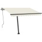 vidaXL Toldo de pie retráctil manual crema 350x250 cm vidaXL Toldo de pie retráctil manual crema 350x250 cm