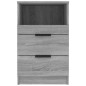 vidaXL Mesitas de noche 2 uds madera contrachapada gris Sonoma vidaXL Mesitas de noche 2 uds madera contrachapada gris Sonoma