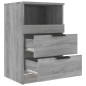 vidaXL Mesitas de noche 2 uds madera contrachapada gris Sonoma vidaXL Mesitas de noche 2 uds madera contrachapada gris Sonoma