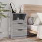 vidaXL Mesitas de noche 2 uds madera contrachapada gris Sonoma vidaXL Mesitas de noche 2 uds madera contrachapada gris Sonoma