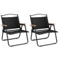 vidaXL Sillas de camping 2 uds tela Oxford negro 54x43x59 cm vidaXL Sillas de camping 2 uds tela Oxford negro 54x43x59 cm