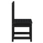 vidaXL Sillas de jardín 2 uds madera maciza pino negro 40,5x48x91,5 cm vidaXL Sillas de jardín 2 uds madera maciza pino negro 40,5x48x91,5 cm