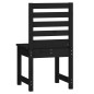 vidaXL Sillas de jardín 2 uds madera maciza pino negro 40,5x48x91,5 cm vidaXL Sillas de jardín 2 uds madera maciza pino negro 40,5x48x91,5 cm