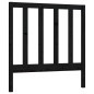 vidaXL Cabecero de cama madera maciza de pino negro 96x4x100 cm vidaXL Cabecero de cama madera maciza de pino negro 96x4x100 cm