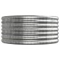 vidaXL Jardinera arriate acero recubrimiento polvo plata 224x80x36 cm