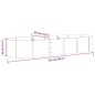 vidaXL Jardinera arriate acero recubrimiento polvo plata 224x80x36 cm