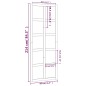 vidaXL Puerta de granero madera maciza pino 80x1,8x214 cm vidaXL Puerta de granero madera maciza pino 80x1,8x214 cm