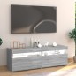 vidaXL Mueble de TV con luces LED gris Sonoma 120x35x40 cm vidaXL Mueble de TV con luces LED gris Sonoma 120x35x40 cm