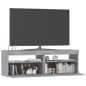 vidaXL Mueble de TV con luces LED gris Sonoma 120x35x40 cm vidaXL Mueble de TV con luces LED gris Sonoma 120x35x40 cm