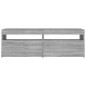 vidaXL Mueble de TV con luces LED gris Sonoma 120x35x40 cm vidaXL Mueble de TV con luces LED gris Sonoma 120x35x40 cm