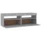 vidaXL Mueble de TV con luces LED gris Sonoma 120x35x40 cm vidaXL Mueble de TV con luces LED gris Sonoma 120x35x40 cm