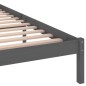vidaXL Estructura de cama madera maciza de pino gris 200x200 cm vidaXL Estructura de cama madera maciza de pino gris 200x200 cm
